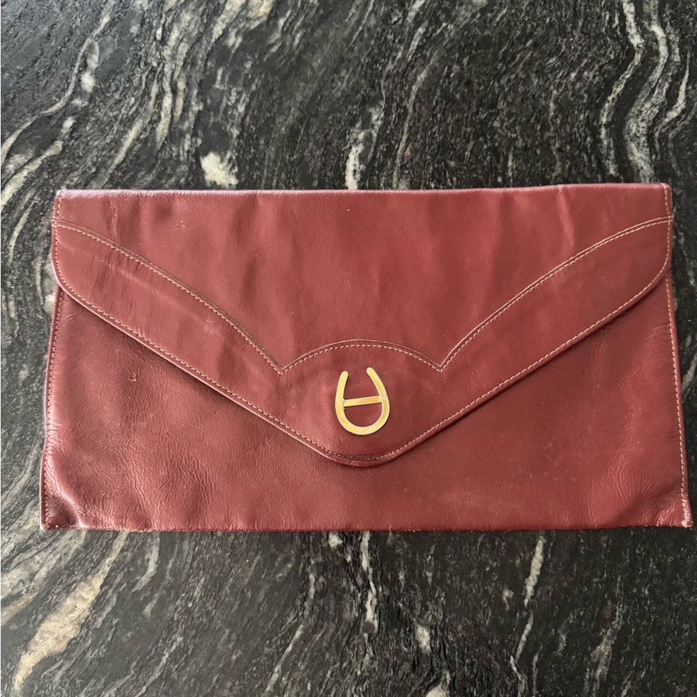 Elegant Burgundy Clutch